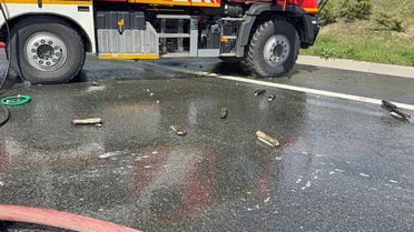 Kuzey Marmara Otoyolu'nda TIR Yangını