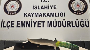 İslahiye'de Kesici Aletli Şüpheli Yakalandı