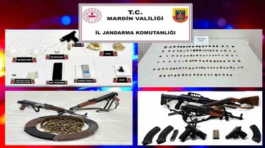 Mardin'de Silah ve Eser Kaçakçılığı Operasyonu