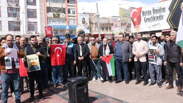Kilis'te İsrail'e Tepki Gösterildi