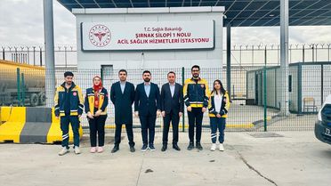 Silopi Kaymakamı Acil Sağlık İstasyonunu Ziyaret Etti