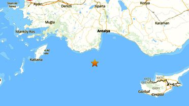 Akdeniz'de 4,2 Büyüklüğünde Deprem