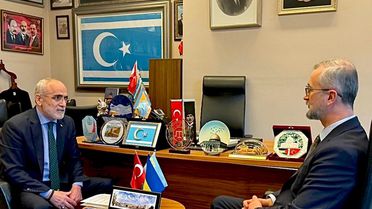 Cumhurbaşkanı Başdanışmanı Topçu, Ukrayna Büyükelçisi Celal ile görüştü