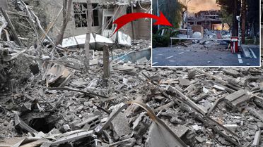 İran'ın kalbini vurdular! 100 yıllık merkez moloz yığınına döndü