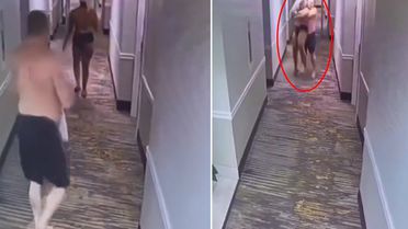 Turisti zorla kucağına alıp odaya götürmeye çalıştı