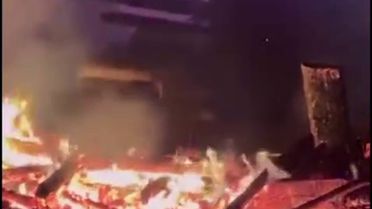 Mudurnu'da Yıldırım Yangını