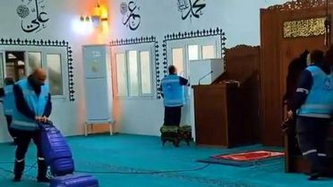 Antakya'da İbadethane Temizliği Sürüyor