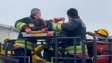 Bafra'da İşçi Düşerek Yaralandı