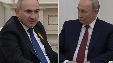 Kremlin'de olay görüntü! Paşinyan, Putin'in isteğini dünyanın gözü önünde reddetti