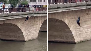 Köprüden nehre atlayan şahsı ekipler kurtardı