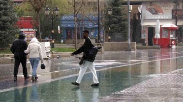 Bolu'da Aniden Sağanak Yağış