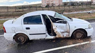 Kırıkkale'de Otomobil Takla Attı