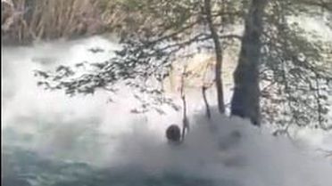 Tarsus'ta kayıp genç akıntıya böyle kapıldı: Son görüntüleri ortaya çıktı