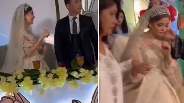 Düğünde skandal! Damat gelini tokatladı, annesi alıp götürdü