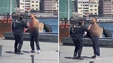 Fatih’te büfeden aldığı döner bıçağıyla kendisini yaraladı