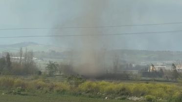 Kadirli'de Hortum Görüntülendi