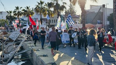 Bodrum'da Optimist Yarışları Kortej Yürüyüşü