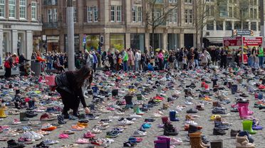 Amsterdam'da Filistinli Çocuklar İçin Anma Etkinliği