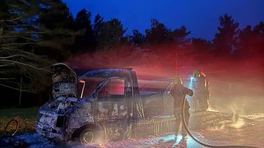 Havran'da Çekici Yangını