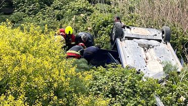 Bandırma'da Takla Atan Araçta 3 Yaralı