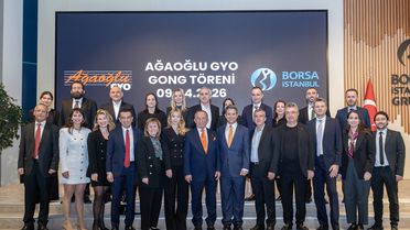 Ağaoğlu GYO Borsa İstanbul'da İşlem Görmeye Başladı