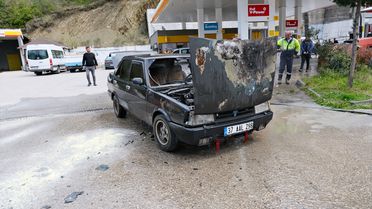 Bozkurt'ta Alev Alan Otomobilde Hasar