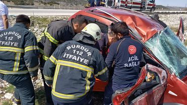 Burdur'da Kaza: 2 Yaralı