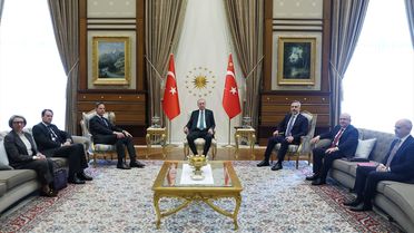 Cumhurbaşkanı Erdoğan, NATO Genel Sekreteri Rutte'yi kabul etti