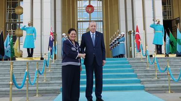 Cumhurbaşkanı Erdoğan, Yeni Zelanda Genel Valisi Kiro'yu kabul etti