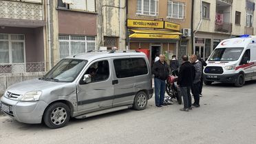 Edirne'de Elektrikli Bisiklet-Motosiklet Kazası