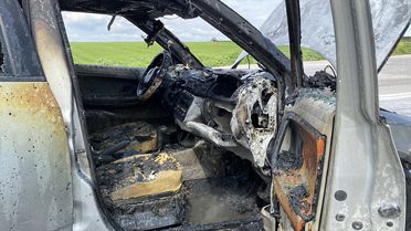 Edirne'de Alev Alan Otomobil Kullanılamaz Hale Geldi