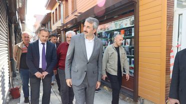 Vali Sezer Kunduracılar Sokağı'nda İnceleme Yaptı