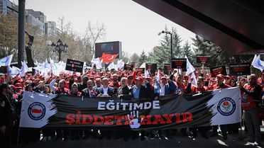 Şanlıurfa'da Eğitimde Şiddete Hayır Protestosu