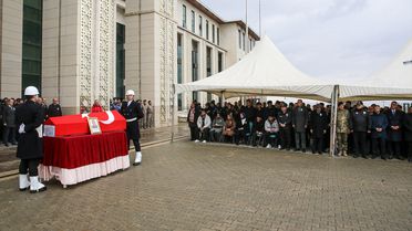 Erzurum'da Polis Memuru İçin Tören