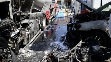 Fethiye'de Tanker Yangını