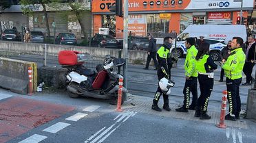 Tramvayla Çarpışan Motosiklet Sürücüsü Ağır Yaralandı