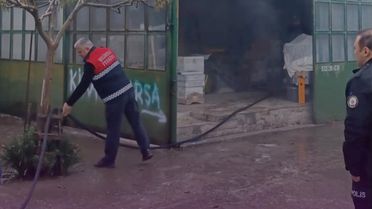 Gelibolu'da Marangozhane Yangını