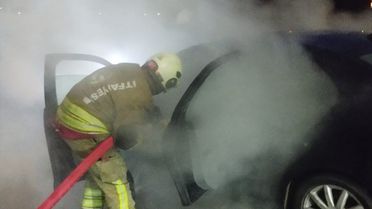 Arsuz'da Otomobil Yangını