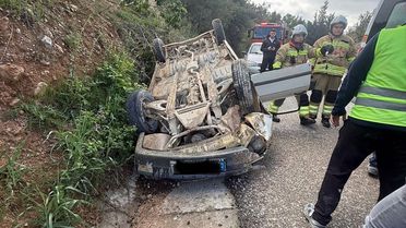 Belen'de Takla Atan Araçta 2 Yaralı