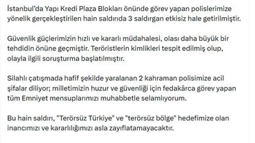İletişim Başkanından İstanbul'daki Saldırı Açıklaması