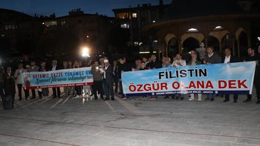 Amasya'da İsrail'in Saldırısına Protesto