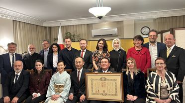 Prof. Dr. Oğuz Baykara'ya Japon Nişanı