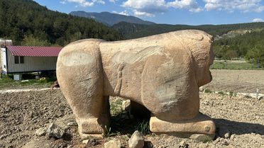 Karabük'te Roma Dönemi Aslan Heykeli Ele Geçirildi