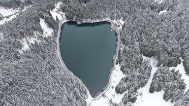 Karagöl Sahara Milli Parkı Beyaza Büründü