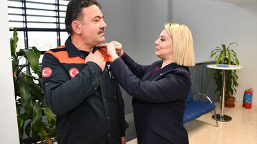 AFAD Personeline Rütbe ve Bröve Takdim Edildi