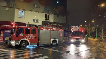 Kayseri'de Otelde Yangın Çıktı