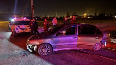 Kaçan Sürücü Kaza Yapınca Yakalandı
