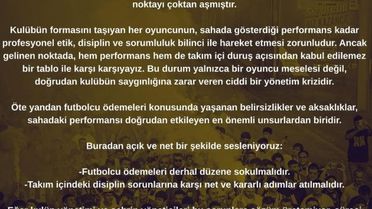 Kayserispor Taraftarından Yönetim Uyarısı