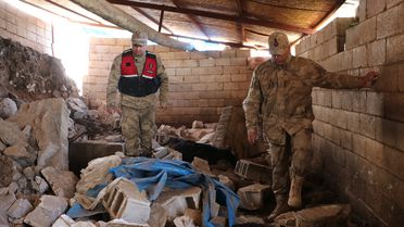 Kilis'te toprak kayması: 40 küçükbaş hayvan telef oldu