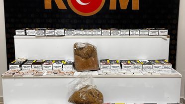 Kırşehir'de Kaçak Tütün ve Makaron Ele Geçirildi